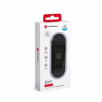 FORCELL F-ENERGY Ellipse belaidis įkroviklis 3in1 suderinamas su Apple Qi QC 15W juodas