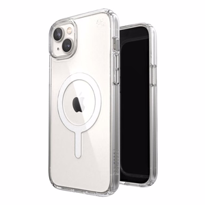 Speck Presidio Perfect-Clear + MagSafe case for iPhone 15 Plus / 14 Plus, clear