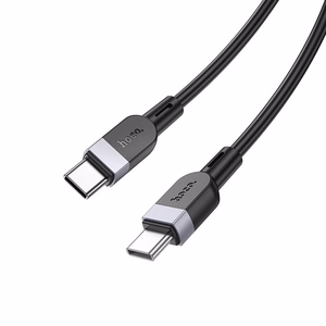 Silikoninis Laidas USB C to USB C Hoco 3A 60W 3 m X109 juodas