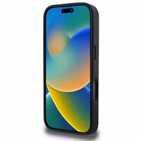 DKNY Languotas raštas magnetinis iPhone 16 Pro Max dėklas - juodas