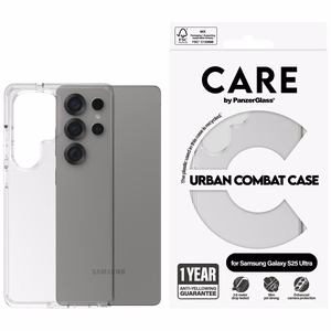 CARE by PanzerGlass Flagship Urban Combat dėklas Samsung Galaxy S25 Ultra - skaidrus