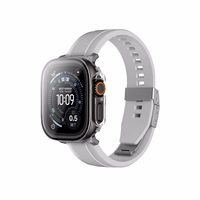 AmazingThing Radix grūdintas stiklas su dėklu Apple Watch UItra 3 49mm - Skaidrus