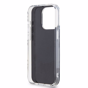 DKNY IML languotas mono raštas dėklas telefonui iPhone 15 Pro Max - juodas