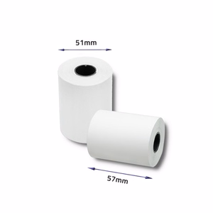 Qoltec 51895 terminio popieriaus ritinėliai be BPA, 57 × 30 mm, 55 g/m², 10 vnt.