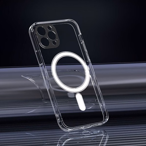 Skaidrus MAG COVER dėklas telefonui su kameros apsauga, suderinamas su MagSafe iPhone 13 (skaidrus)