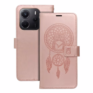 MEZZO Knygutė dėklas for XIAOMI Redmi Note 15 PRO PLUS 5G dreamcatcher rožinio aukso