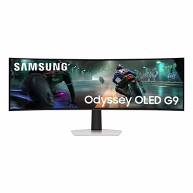 Samsung S49DG910SU kompiuterio monitorius 124,5 cm (49") 5120 x 1440 pikseliai Dual QHD OLED Sidabras