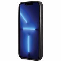 Guess Strass Metal Logo dėklas telefonui iPhone 13 Pro 6.1" - juoda