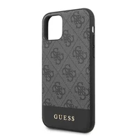 Guess 4G Stripe Collection dėklas telefonui iPhone 11 6.1" / Xr - Pilkas