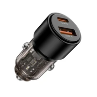 Tech-Protect CC03 95W automobilinis įkroviklis 2 lizdai USB-A / USB-C juodas