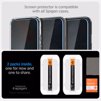 Spigen Glas.TR "Ez Fit" Privacy HD 2 rinkinys privatumo stiklas Google Pixel 9 / 9 Pro