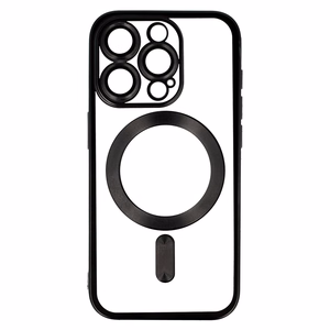 Metalinis magnetinis dėklas telefonui Iphone 16 Pro Max juodas