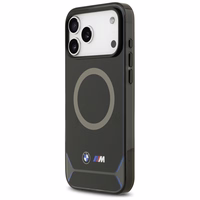 BMW M IML metaliniai mygtukai ir logotipas "MagSafe" dėklas "iPhone 17 Pro Max" - mėlynas