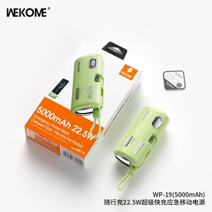 Power Bank WK Design "WP-19 Companion" žalsvas 5000mAh (22.5W)