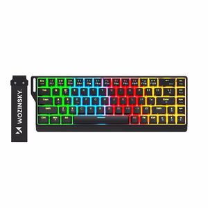 "Wozinsky" WKGP-1165 mechaninė žaidimų klaviatūra su RGB apšvietimu - juoda