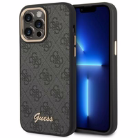 Guess GUHCP14XHG4SHK iPhone 14 Pro Max 6.7" juodas / juodas dėklas telefonui (m) 4G su vintagine aukso logotipo dizainu