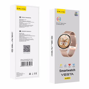 Išmanusis laikrodis (m) Blavec M-01 Vesta HD AMOLED Voice Call (SWM01-RG) - rožinis
