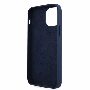 Guess GUHCP12SLSVSBL iPhone 12 mini 5.4" mėlynas/mėlynas kietas dėklas Script Vintage