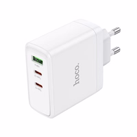Įkroviklis Hoco 2 x USB-C + USB-A GaN QC PD 65W N30 baltas