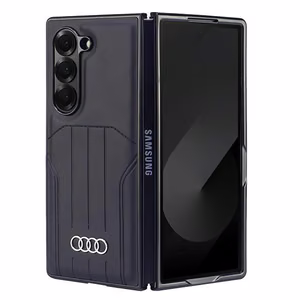 Audi dirbtinės odos magnetinis dėklas Samsung Galaxy Z Fold 6 - juodas