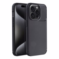 Dėklas telefonui CARBON PREMIUM IPHONE 15 Pro juodas