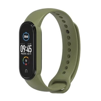 Silikoninis dirželis XIAOMI Mi Band 5 / 6 / 7 žalias (08)