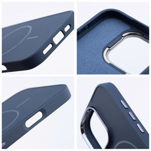 FRAME MAG COVER Dėklas telefonui suderinamas su Magnetiniu iPhone 12 MINI tamsiai mėlyna