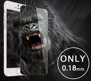 LCD apsauginis stikliukas "Gorilla 0.18mm" Apple iPhone 12/12 Pro juodas be įpakavimo
