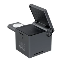 Choetech T632-F 3 viename 15W indukcinis įkroviklis (juodas)