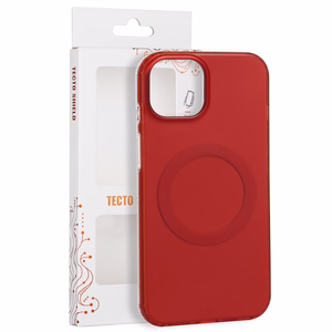 Tecto Shield Mistiq Mag dėklas, skirtas iPhone 15 6,1", raudonas