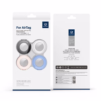 Raktų pakabukas Dux Ducis PC Waterproof Case for Apple AirTag 4Pack