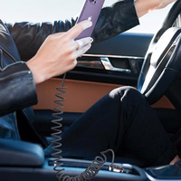 USAMS automobilinis įkroviklis C37 1xUSB+1xUSB-C 60W + laidas Ligtning 30W PD+QC Fast Charge juodas CC193CC01 (US-CC193)