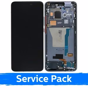 LCD Display Compatible With Xiaomi Poco F2 Pro With Frame / Cyber Grey / (Service Pack)