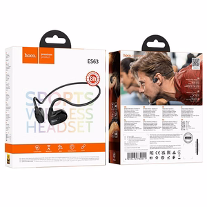 HOCO belaidės ausinės Bluetooth su oro laidumo technologija ES63 - juodos
