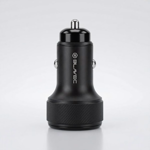 Blavec Automobilinis įkroviklis BS-04B-C Volt - USB + Type C - QC 3.0 18W PD 30W su Type C to Type C cable (CCBS04BCV-UCB) juodas