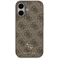 GUESS dėklas telefonui IPHONE 17, suderinamas su MagSafe GUHMP17SP4SM4MW (PU 4G Small 4G ir Classic), rudas