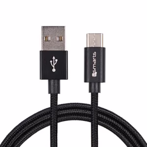 USB-A į USB-C laidas RapidCord 2A, 2 m, juodas