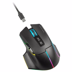 Mars Gaming MMWVECTOR kompiuterio pelė Žaidimams Dešinės rankos RF Wireless + Bluetooth + USB Type-A Optinis 12000 DPI