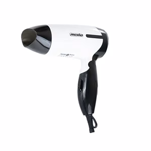 Mesko MS 2262 – фен 1 000 Вт, 2 температурных режима, чёрно-белый