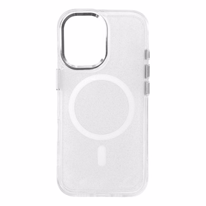 Blizgus dėklas su MagSafe Samsung Galaxy A16 5G - baltas