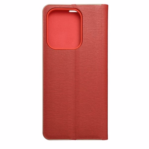 LUNA Book Gold dėklas telefonui XIAOMI Redmi 15C (173,16 x 81,07 x 8,2) raudonas