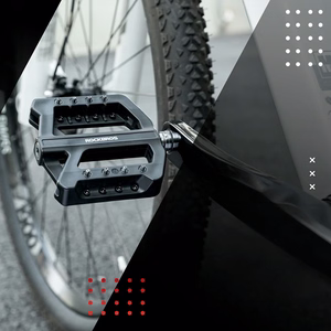 Rockbros RK01 nailoniniai dviračio pedalai – juodi