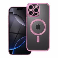 Dėklas telefonui ELECTRO MAG COVER, suderinamas su MagSafe, skirtas iPhone 16 Pro Max, rožinis