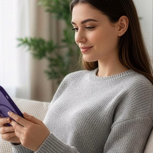 "3mk Smoke MagCase" dėklas "iPhone 17 Pro Max" - violetinės spalvos permatomas