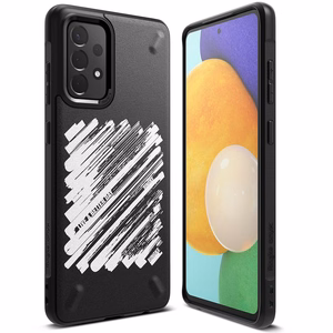 Ringke Onyx Dizaino Ištvermingas TPU dėklas telefonui Samsung Galaxy A72 4G juodas (dažytas) (OXSG0047)