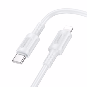 Кабель Borofone BX111 Feliz - Type C к Lightning - PD 27W 1 метр белый