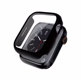 Crong Hybrid Watch dėklas - dėklas with Glass Apple Watch 44mm (juodas)