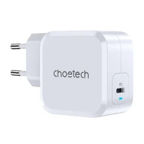 PD8007 USB-C PD45W maitinimo įkroviklis Choetech EU (baltas)