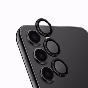 Защита объектива камеры Uniq Optix Aluminum для объектива камеры Samsung Galaxy S24+ с аппликатором - черная