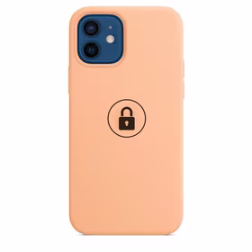 Dėklas "Silicone Case v2" skirtas iPhone 12 (12 Pro) / Cantaloupe / su įpakavimu